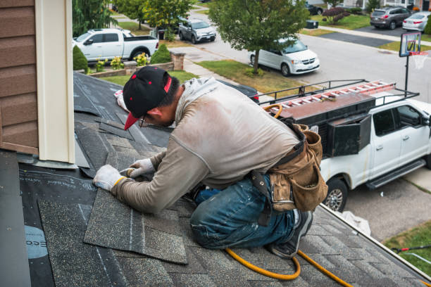 Professional Flat Roof Repair technician working in McLean, VA